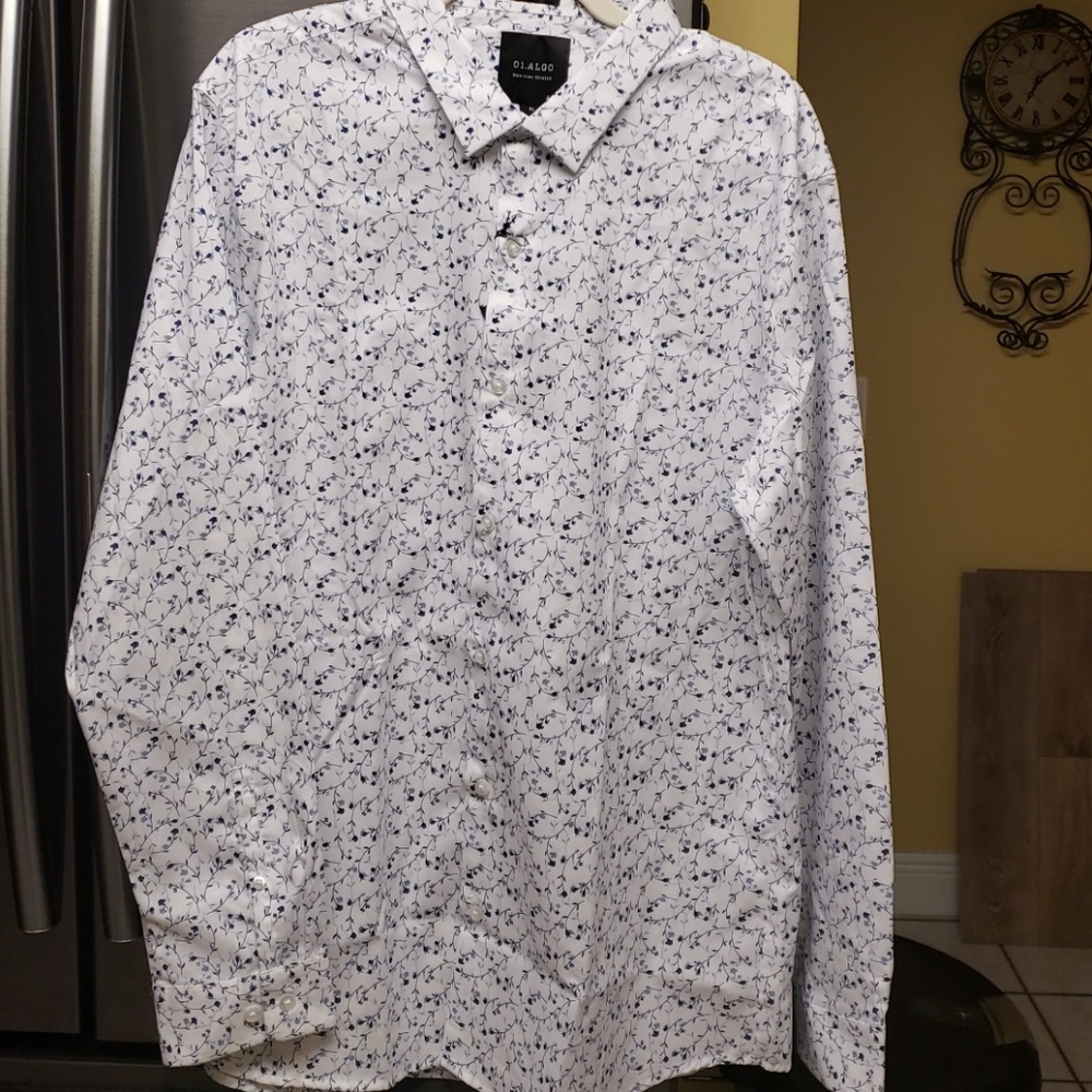 White button down